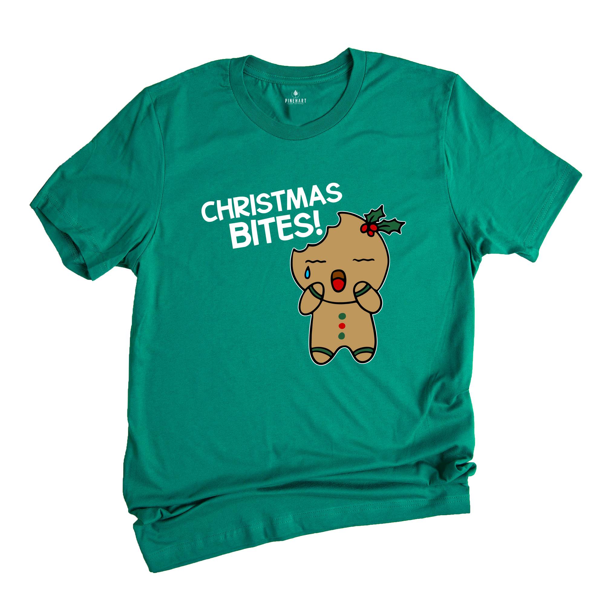 Christmas Bites T-Shirt, Christmas Baker Shirt, Gingerbread Cookies Tee, Funny Gingerbread Sweatshirt, Christmas Gift