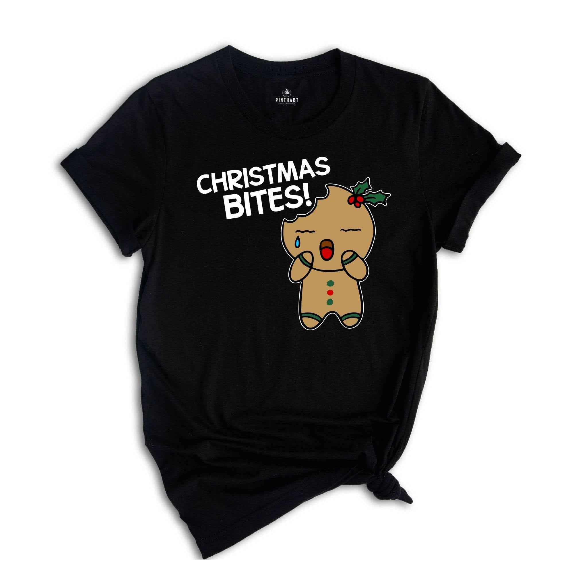 Christmas Bites T-Shirt, Christmas Baker Shirt, Gingerbread Cookies Tee, Funny Gingerbread Sweatshirt, Christmas Gift