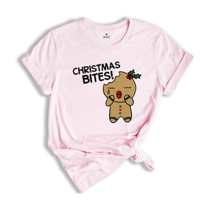 Christmas Bites T-Shirt, Christmas Baker Shirt, Gingerbread Cookies Tee, Funny Gingerbread Sweatshirt, Christmas Gift