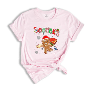 Christmas Books Christmas Shirt, Christmas Gift, Book Lovers Christmas, Bookworm Christmas Tee, Gift For Teachers, Christmas Librarian Tee