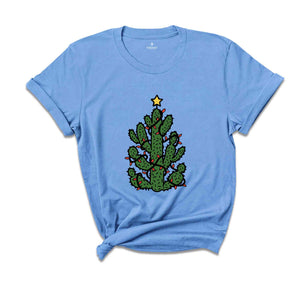 Christmas Cactus Shirt, Funny Christmas Lights Tee, Cactus Christmas Tree Shirt, Christmas Gifts, Cactus Lover Shirt