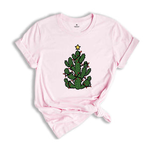 Christmas Cactus Shirt, Funny Christmas Lights Tee, Cactus Christmas Tree Shirt, Christmas Gifts, Cactus Lover Shirt