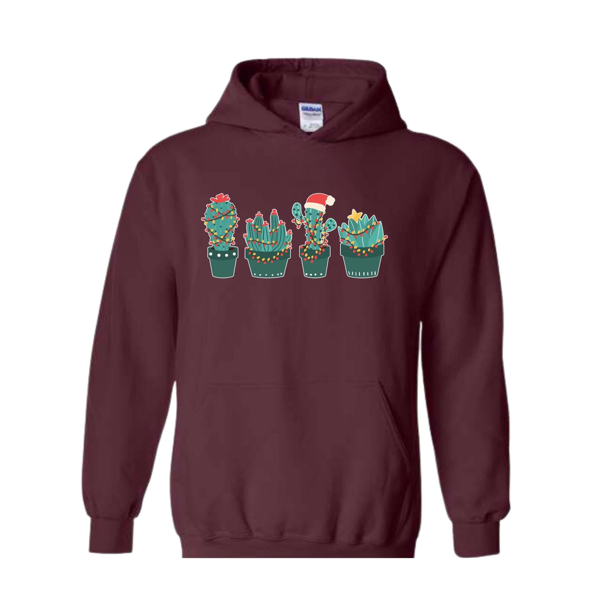 Christmas Cactus Sweatshirt, Cactus Lover Sweatshirt, SOuthern Christmas Sweatshirt, Plant Lover Gifts