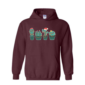 Christmas Cactus Sweatshirt, Cactus Lover Sweatshirt, SOuthern Christmas Sweatshirt, Plant Lover Gifts