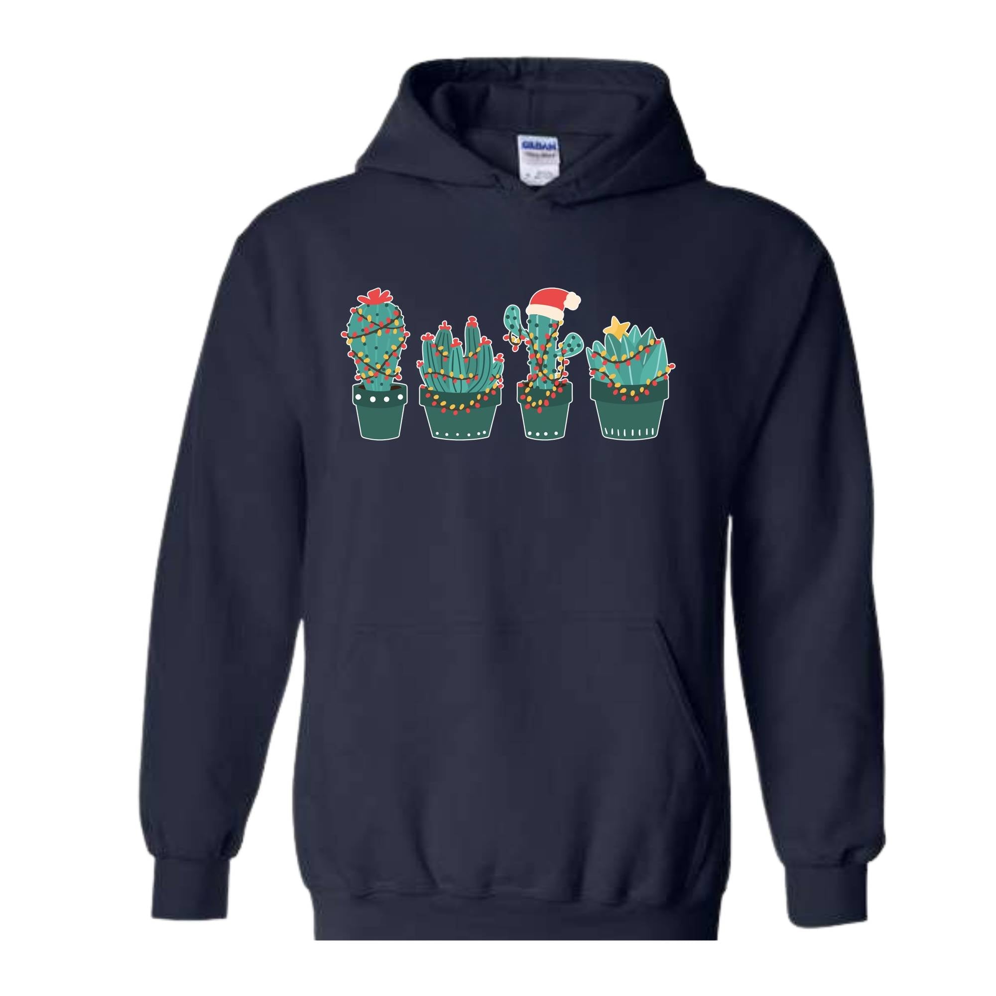Christmas Cactus Sweatshirt, Cactus Lover Sweatshirt, SOuthern Christmas Sweatshirt, Plant Lover Gifts