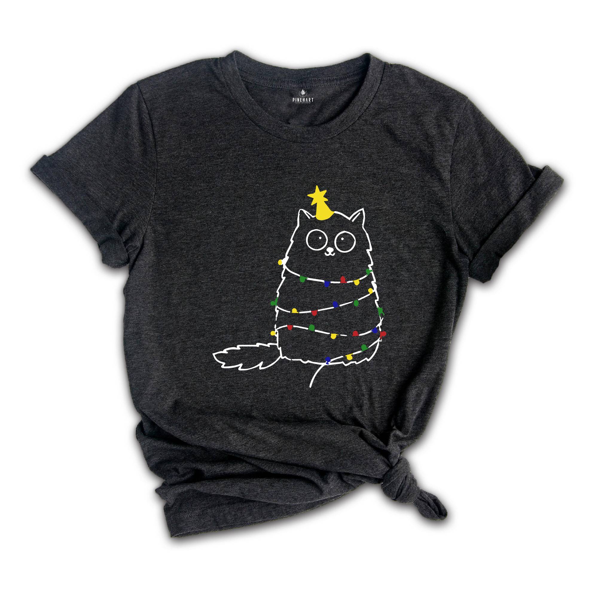 Christmas Cat Shirt, Merry Christmas Shirt, Christmas Gift, Funny Christmas Tee, Cat Mom Christmas
