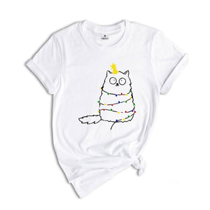 Christmas Cat Shirt, Merry Christmas Shirt, Christmas Gift, Funny Christmas Tee, Cat Mom Christmas