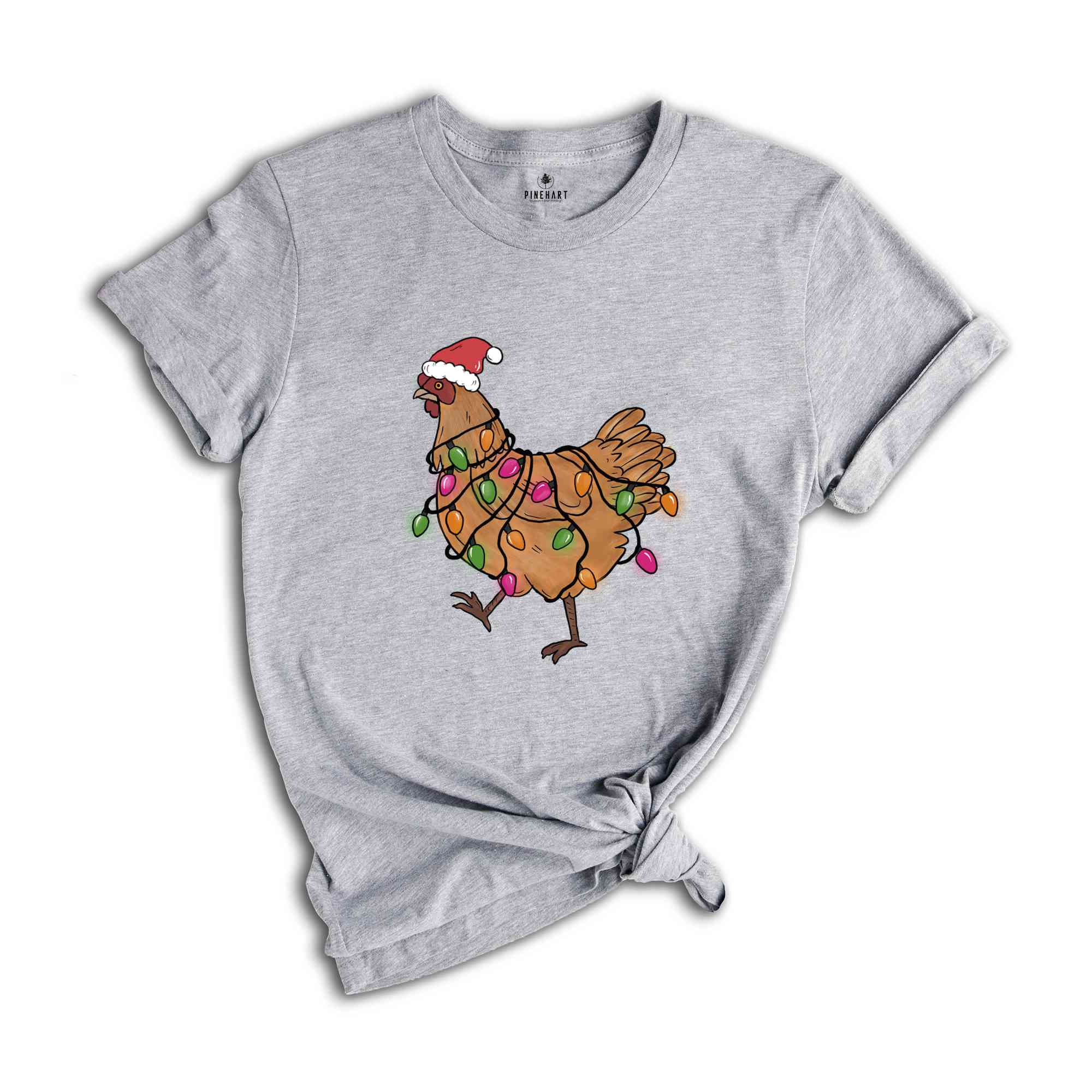 Christmas Chicken Shirt, Chicken Lover Shirt, Animal Christmas Shirt, Xmas Farmer T-Shirt, Crazy Chicken Lady, Kids Christmas Tee