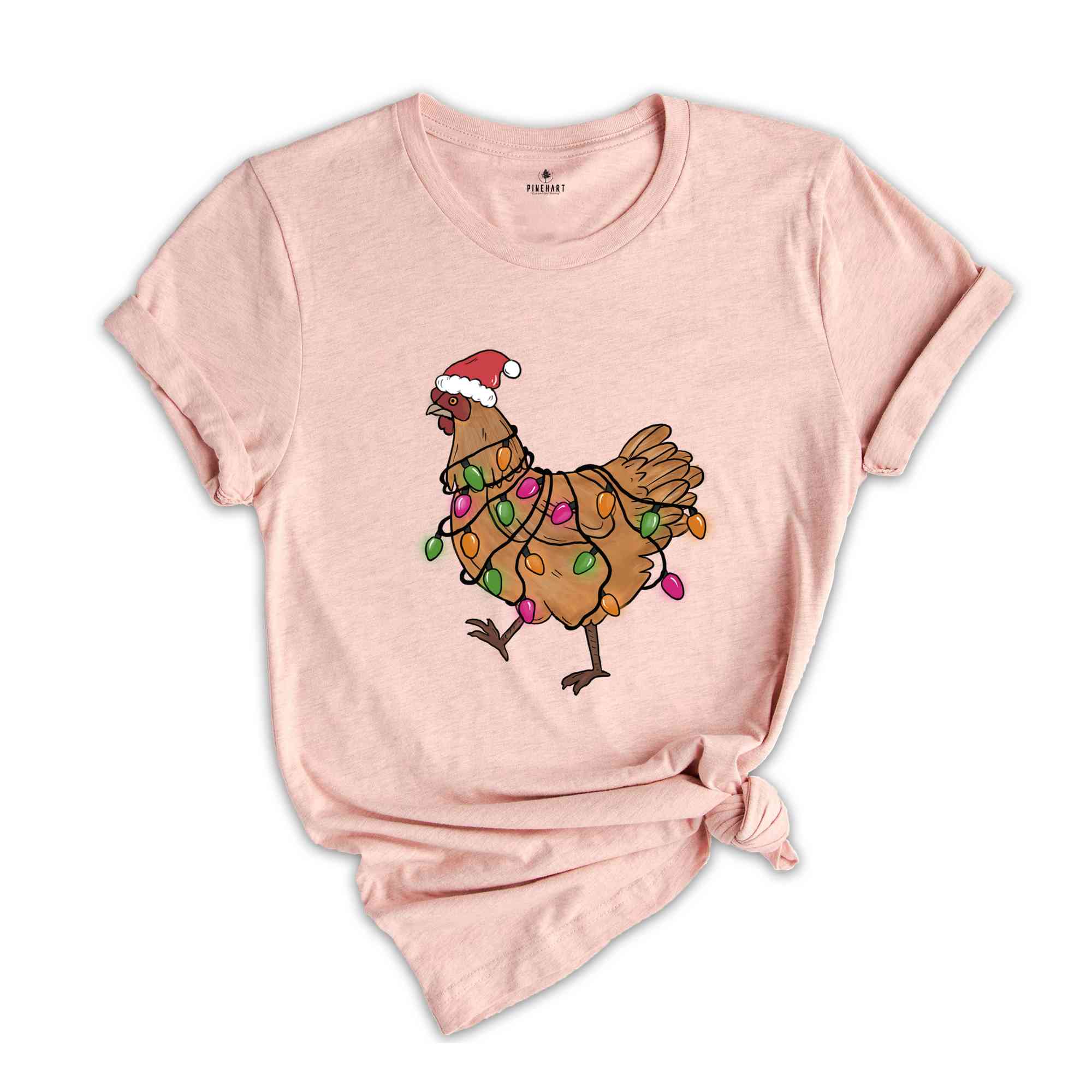 Christmas Chicken Shirt, Chicken Lover Shirt, Animal Christmas Shirt, Xmas Farmer T-Shirt, Crazy Chicken Lady, Kids Christmas Tee