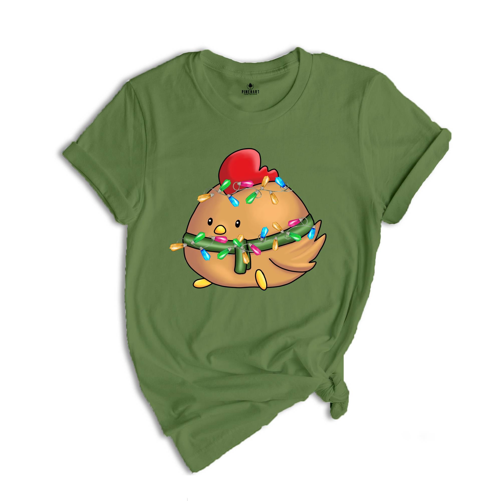 Christmas Chicken T-Shirt, Family Christmas Shirt, Christmas Gifts, Cute Christmas Costume, Children's Christmas Tee