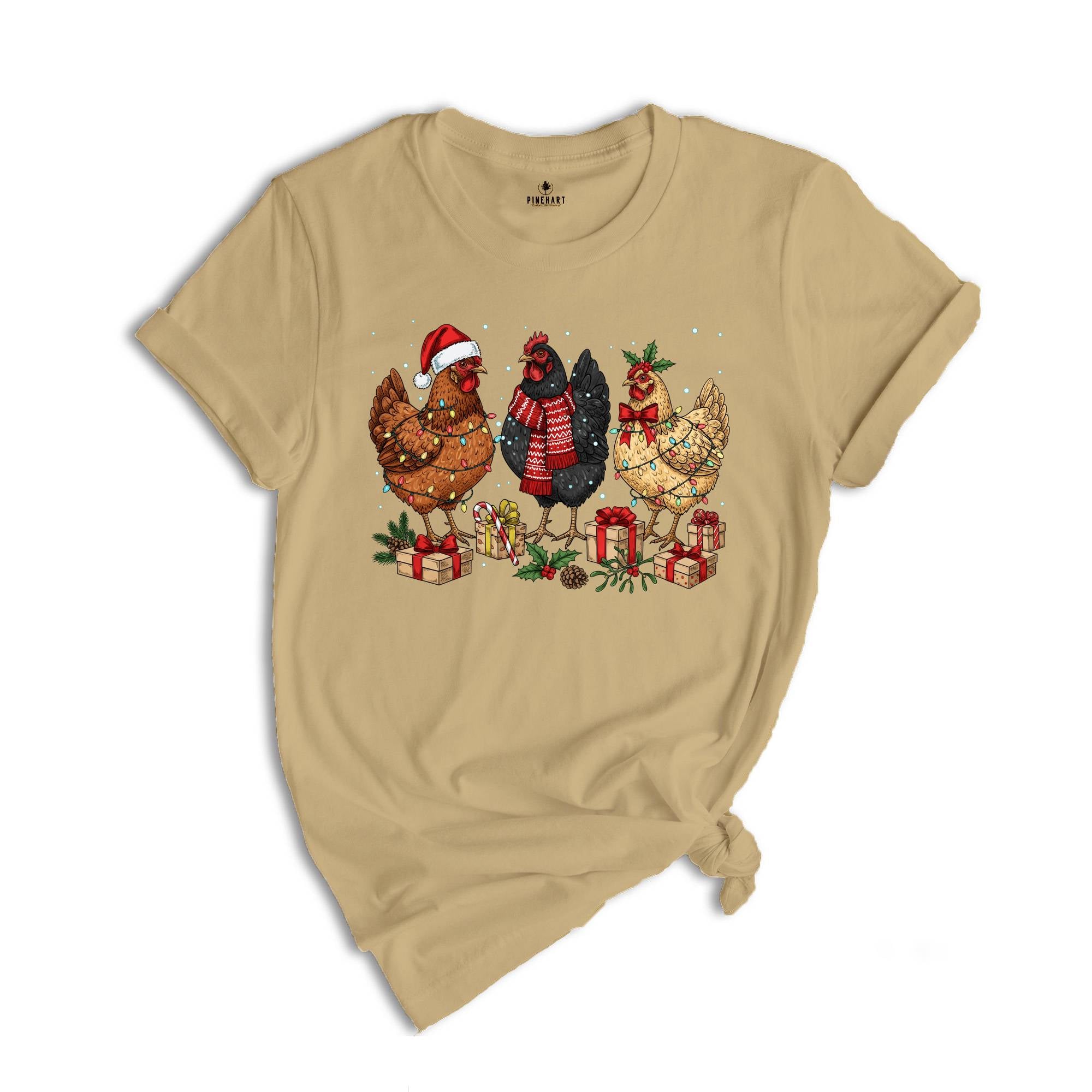 Christmas Chickens Shirt, Funny Christmas Chicken Shirt, Xmas Gift, Christmas Farm Sweatshirt, Holiday Season Shirt, Farm Lover Gift