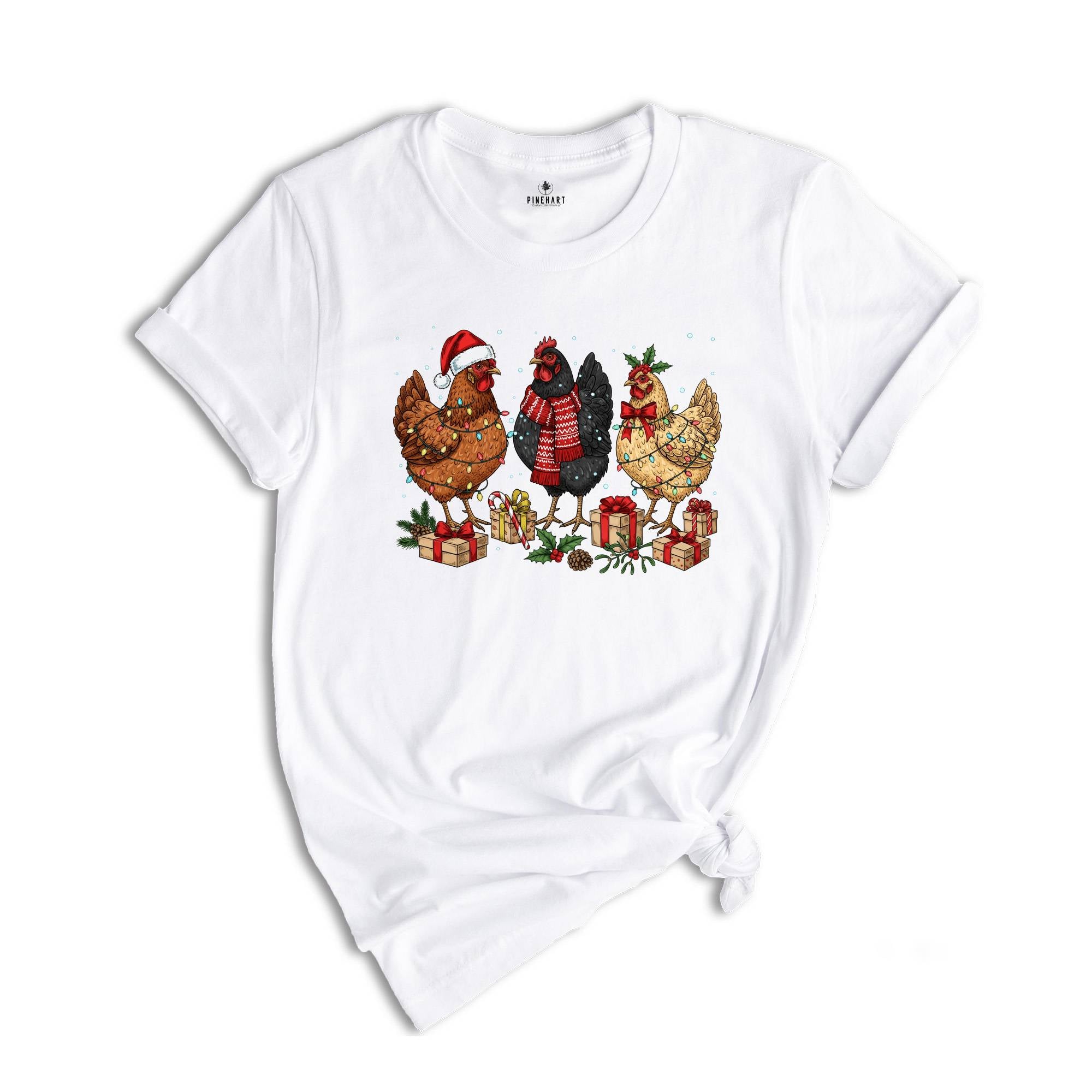 Christmas Chickens Shirt, Funny Christmas Chicken Shirt, Xmas Gift, Christmas Farm Sweatshirt, Holiday Season Shirt, Farm Lover Gift