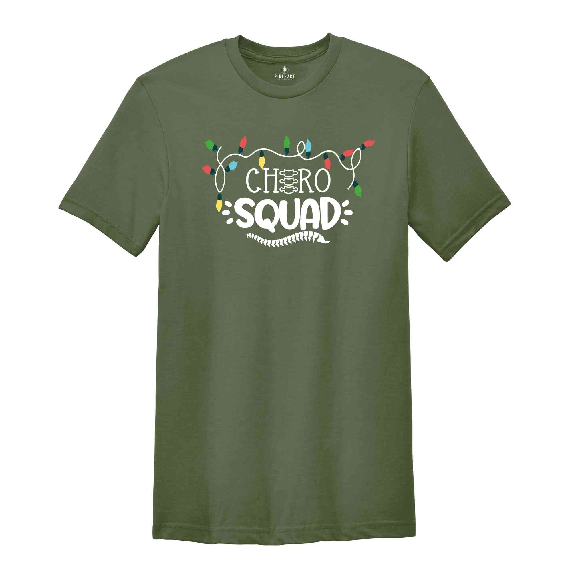 Christmas Chiro Squad Shirt, Chiropractor Shirt, Christmas Gift, Chiro Apparel, Chiropractic Tshirt, Christmas Pajamas