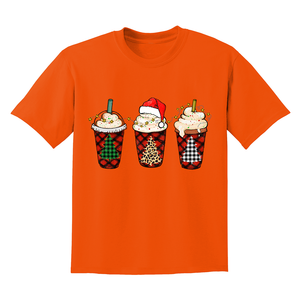 Christmas Coffee Tree Shirt, Coffee Lover T-Shirt, Christmas Snowman Latte Coffee, Christmas Outfit, Holiday Tee