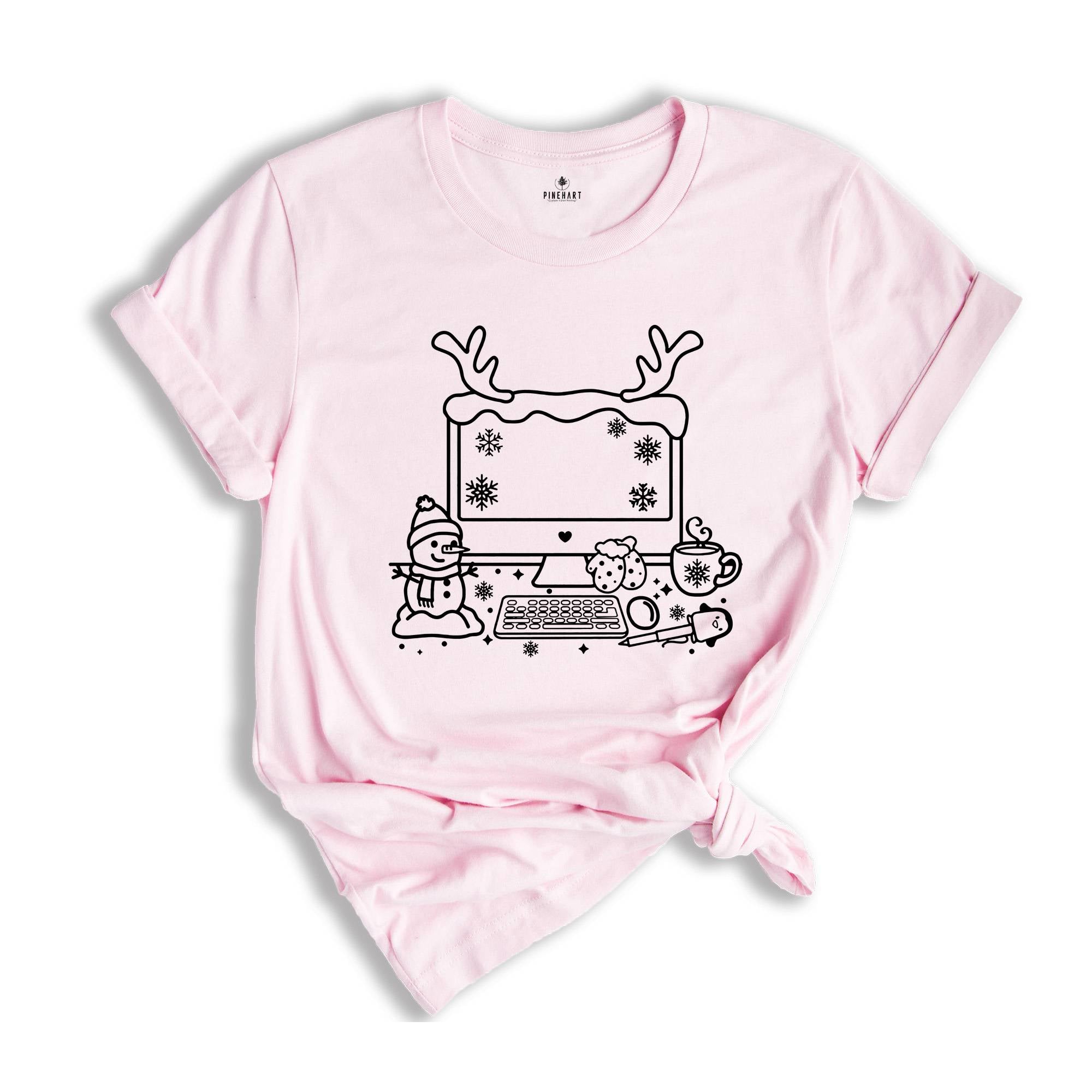 Christmas Computer T-Shirt, Xmas Office Squad Tee, Xmas Computer Teacher Shirt, Christmas Programmer Costume, Christmas Outfit