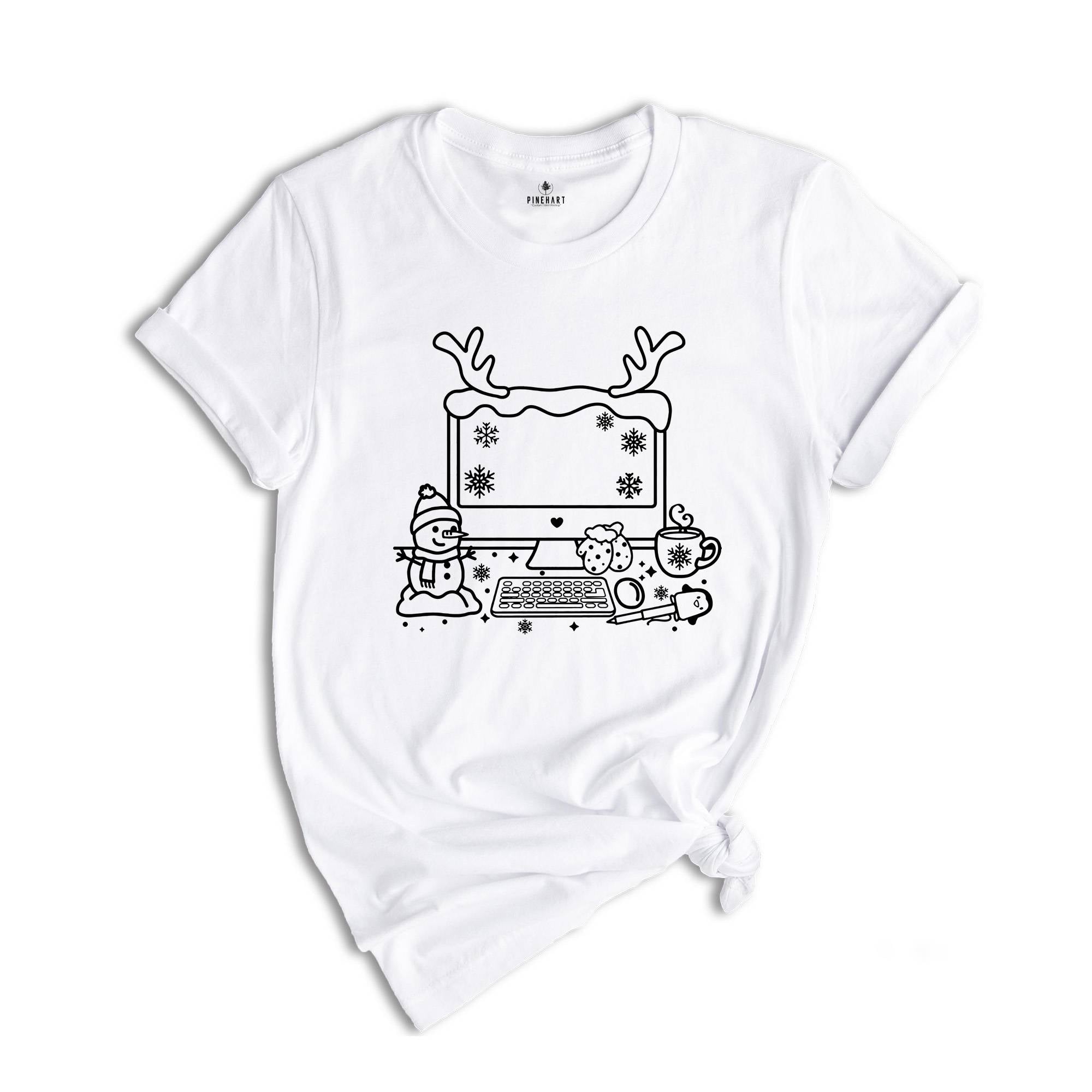 Christmas Computer T-Shirt, Xmas Office Squad Tee, Xmas Computer Teacher Shirt, Christmas Programmer Costume, Christmas Outfit