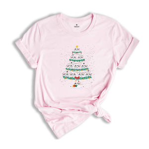 Christmas Cow Tree Shirt, Animal Christmas T-Shirt, Funny Christmas Shirt, Holiday Tee, Cow Xmas Shirt, Christmas Costume