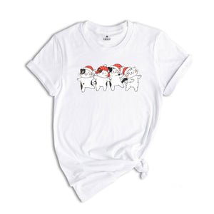 Christmas Cute Cats Shirt, Cat Mom Gift, Kawaii Cats Shirt, Cute Cat Gift, Christmas Cat Shirt, Christmas Sweatshirt, Xmas Party Tee