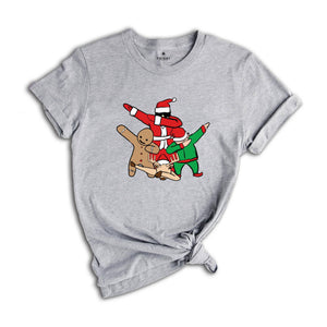 Christmas Dabbing Shirt, Gingerbread Santa, Christmas Elf Shirt, Christmas Party Shirt, Dabbing Santa Shirt, Holiday Shirt