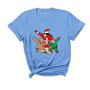 Christmas Dabbing Shirt, Gingerbread Santa, Christmas Elf Shirt, Christmas Party Shirt, Dabbing Santa Shirt, Holiday Shirt