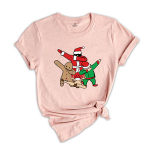 Christmas Dabbing Shirt, Gingerbread Santa, Christmas Elf Shirt, Christmas Party Shirt, Dabbing Santa Shirt, Holiday Shirt