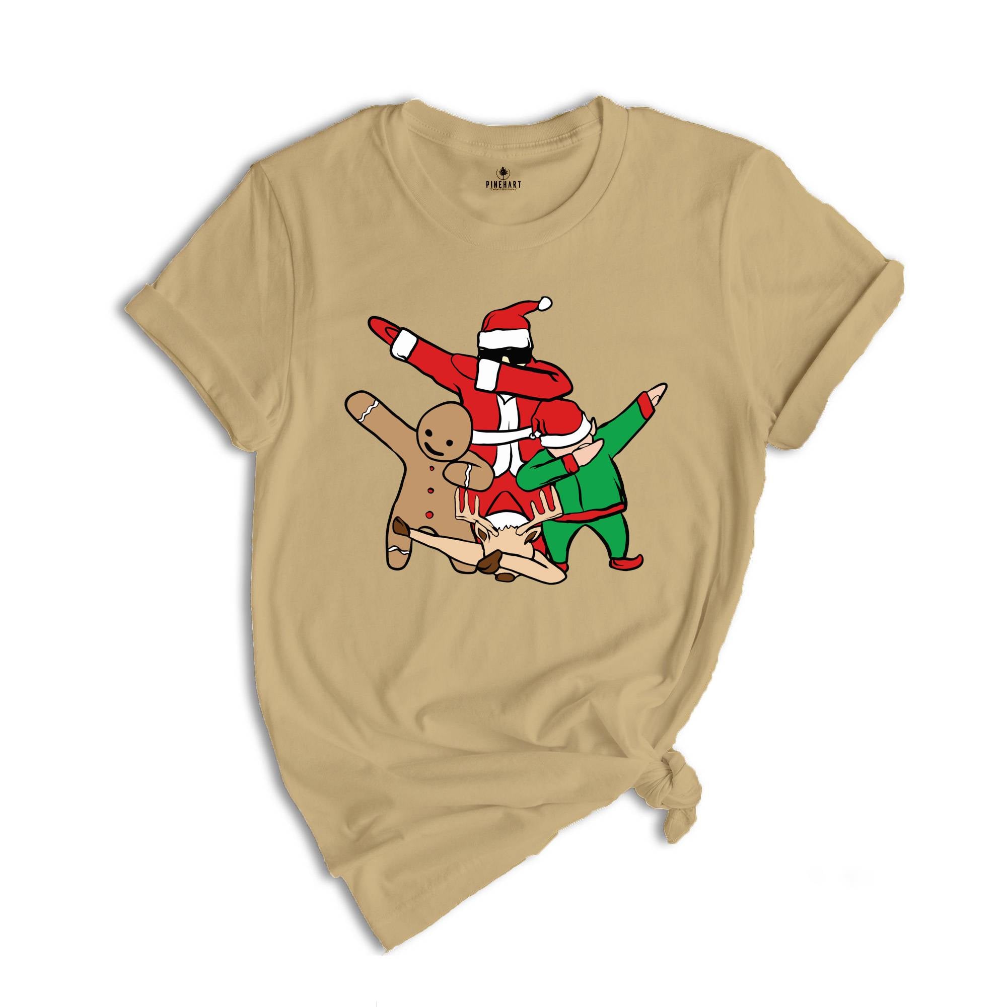 Christmas Dabbing Shirt, Gingerbread Santa, Christmas Elf Shirt, Christmas Party Shirt, Dabbing Santa Shirt, Holiday Shirt