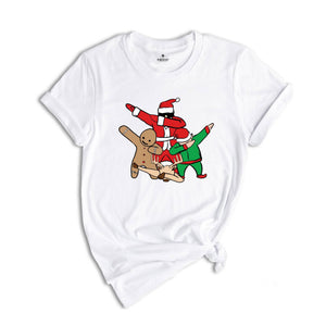 Christmas Dabbing Shirt, Gingerbread Santa, Christmas Elf Shirt, Christmas Party Shirt, Dabbing Santa Shirt, Holiday Shirt