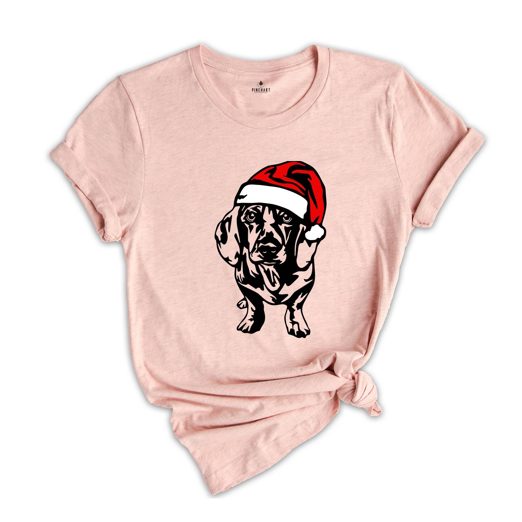 Christmas Dachshund T-shirt, Christmas Dog Shirt, Dog Lover Tee, Happy Christmas Gift, Xmas Dog Owner, Christmas Sweatshirt