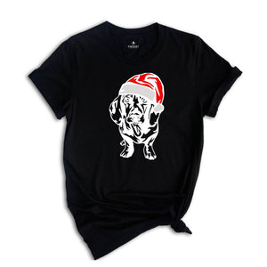 Christmas Dachshund T-shirt, Christmas Dog Shirt, Dog Lover Tee, Happy Christmas Gift, Xmas Dog Owner, Christmas Sweatshirt