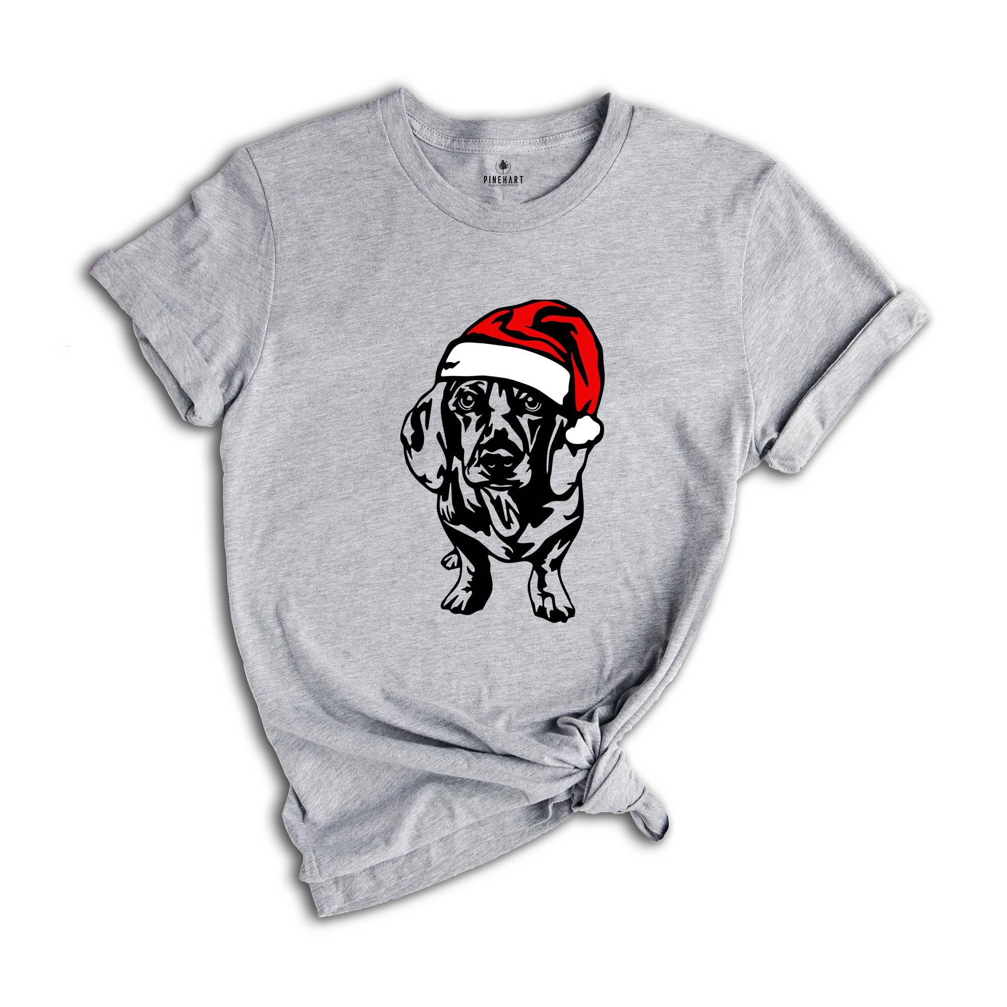 Christmas Dachshund T-shirt, Christmas Dog Shirt, Dog Lover Tee, Happy Christmas Gift, Xmas Dog Owner, Christmas Sweatshirt
