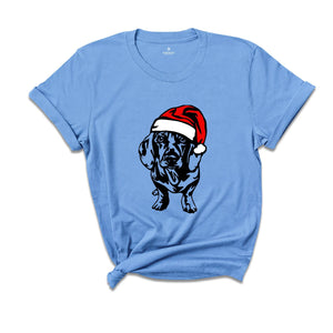 Christmas Dachshund T-shirt, Christmas Dog Shirt, Dog Lover Tee, Happy Christmas Gift, Xmas Dog Owner, Christmas Sweatshirt
