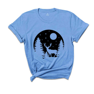 Christmas Deer Shirt, Holiday Shirt, Cute Christmas Shirt, Reindeer Shirt, Christmas Gift, Deer Shirt, Animal Lover, Christmas Tree Shirt