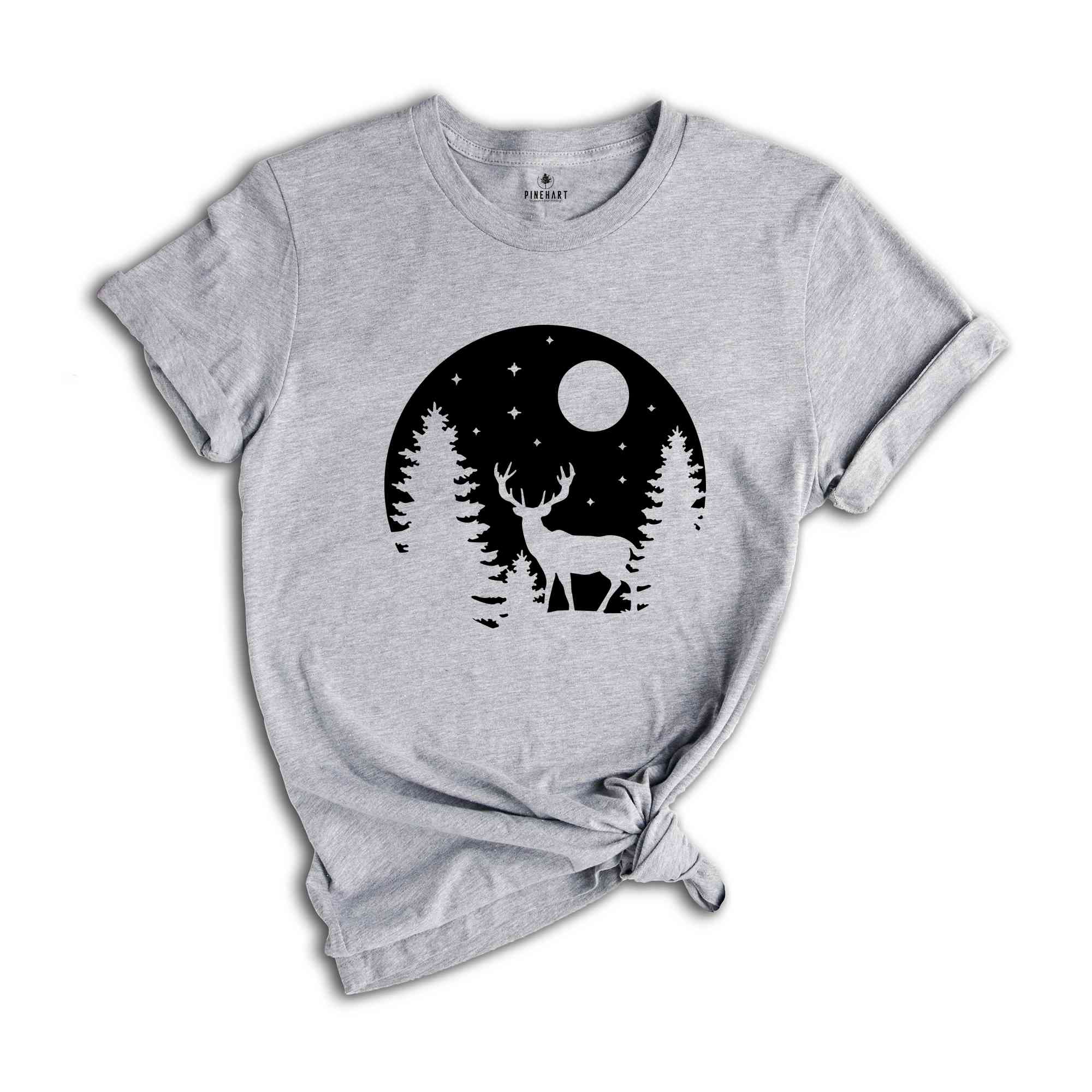 Christmas Deer Shirt, Holiday Shirt, Cute Christmas Shirt, Reindeer Shirt, Christmas Gift, Deer Shirt, Animal Lover, Christmas Tree Shirt