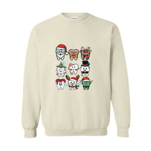 Christmas Dentist Sweatshirt, Funny Christmas Tooth Sweatshirt, Christmas Sweatshirt, Dentist Sweatshirt, Dental Squad Sweatshirt