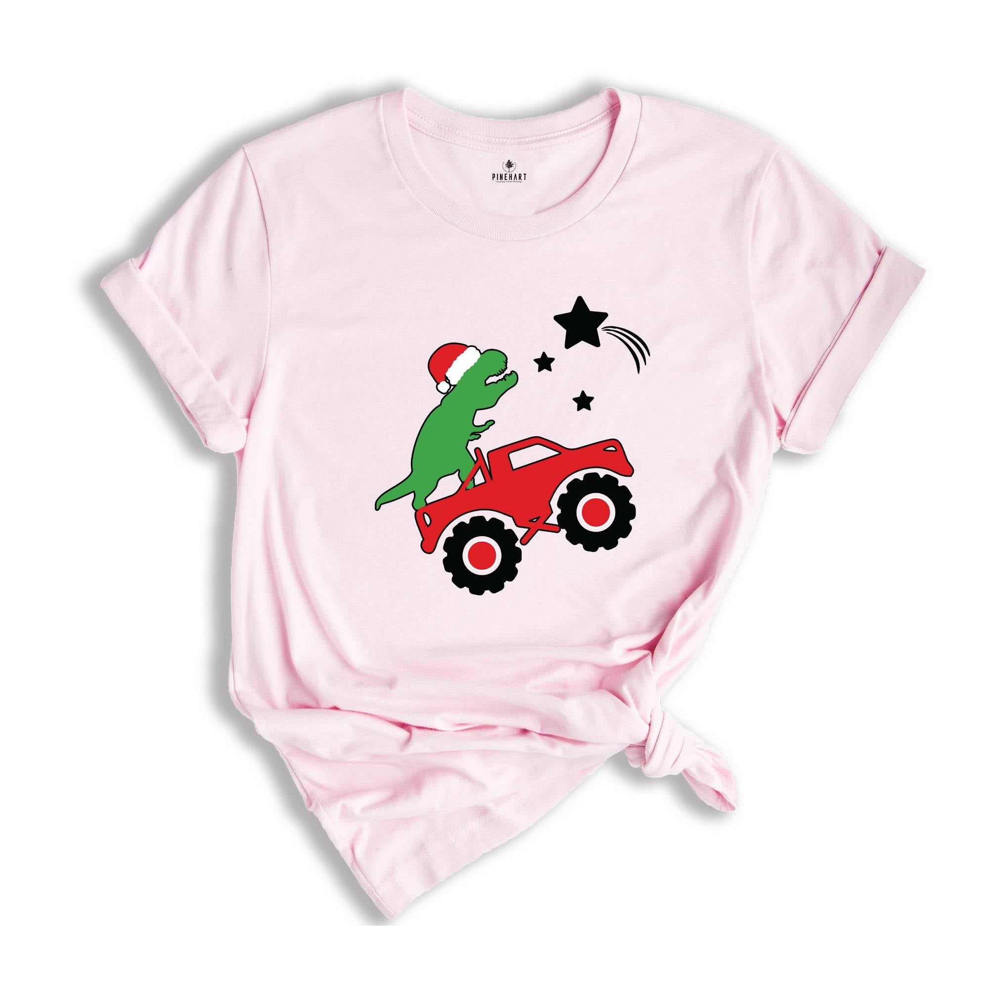 Christmas Dinosaur and Truck Shirt, Dinosaur T-Shirt, Christmas Dino Shirt, Gift For Christmas, Dino Lover Shirt, Christmas Pajamas