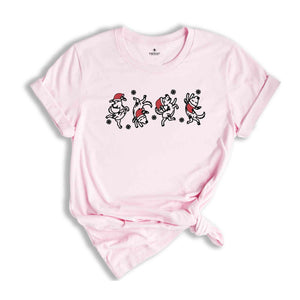 Christmas Dog Dancing Shirt, Christmas Shirt, Dog Lover Shirt ,Funny Christmas Gift, Christmas Animal Tee, Holiday Shirt
