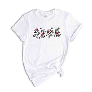 Christmas Dog Dancing Shirt, Christmas Shirt, Dog Lover Shirt ,Funny Christmas Gift, Christmas Animal Tee, Holiday Shirt