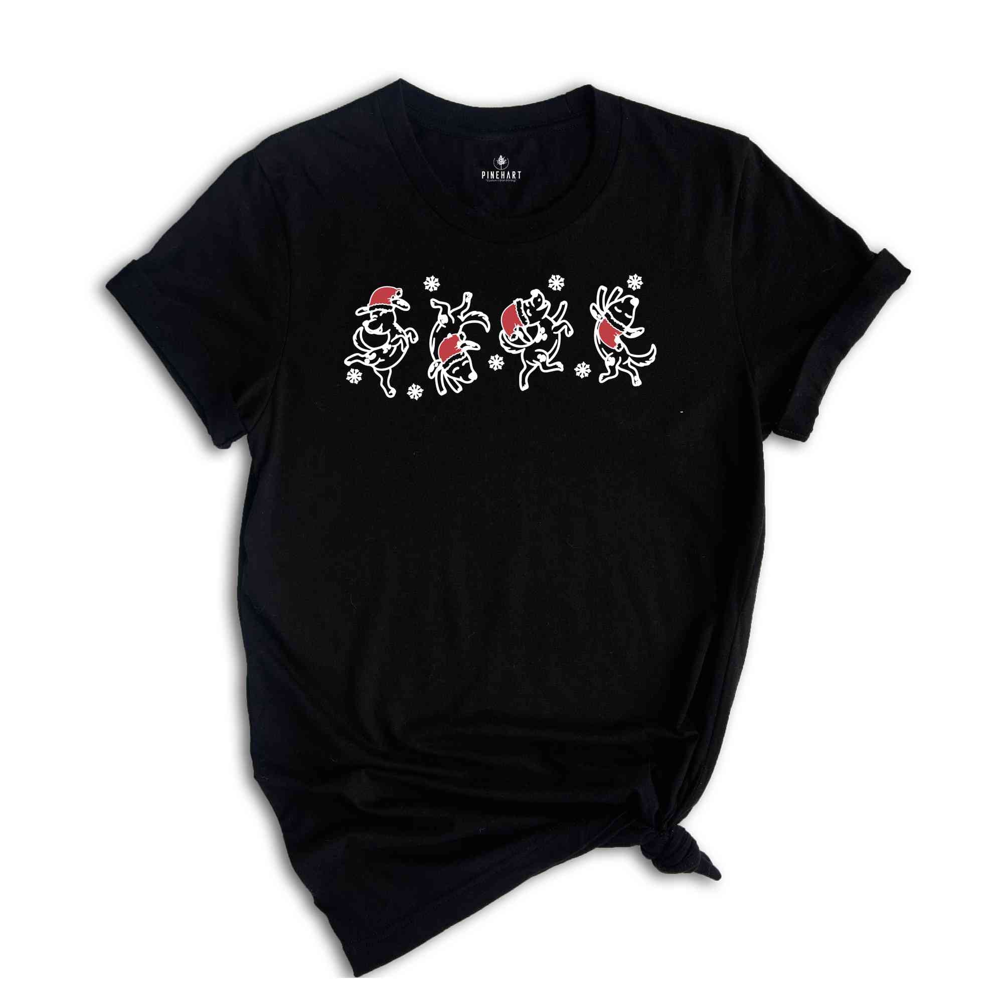 Christmas Dog Dancing Shirt, Christmas Shirt, Dog Lover Shirt ,Funny Christmas Gift, Christmas Animal Tee, Holiday Shirt