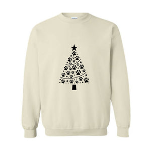 Christmas Dog Paws Sweatshirt, Dog People Christmas Hoodie, Family Christmas Hoodie, Christmas Gift, Dog Lover Hoodie, Dog Mom Hoodie