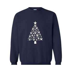 Christmas Dog Paws Sweatshirt, Dog People Christmas Hoodie, Family Christmas Hoodie, Christmas Gift, Dog Lover Hoodie, Dog Mom Hoodie