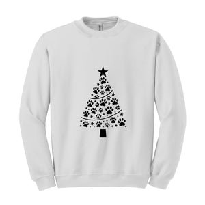 Christmas Dog Paws Sweatshirt, Dog People Christmas Hoodie, Family Christmas Hoodie, Christmas Gift, Dog Lover Hoodie, Dog Mom Hoodie