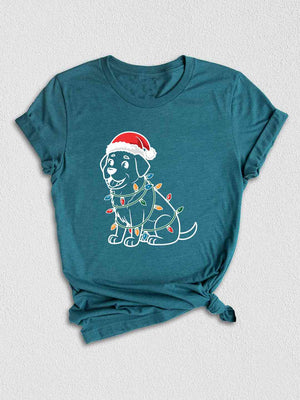 Christmas Dog Shirt, Festive Dog Shirt, Santa Lab Dog Shirt, Labrador Lover Gift, Labrador Retriever Shirt, Dogs Lover Shirt, Cute Dog Shirt