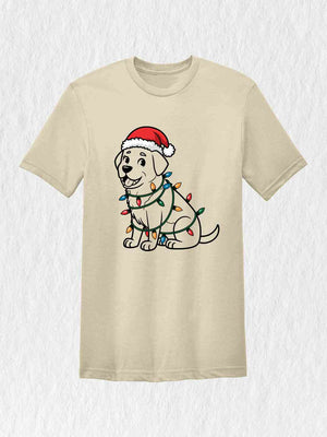 Christmas Dog Shirt, Festive Dog Shirt, Santa Lab Dog Shirt, Labrador Lover Gift, Labrador Retriever Shirt, Dogs Lover Shirt, Cute Dog Shirt