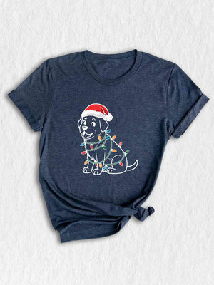 Christmas Dog Shirt, Festive Dog Shirt, Santa Lab Dog Shirt, Labrador Lover Gift, Labrador Retriever Shirt, Dogs Lover Shirt, Cute Dog Shirt