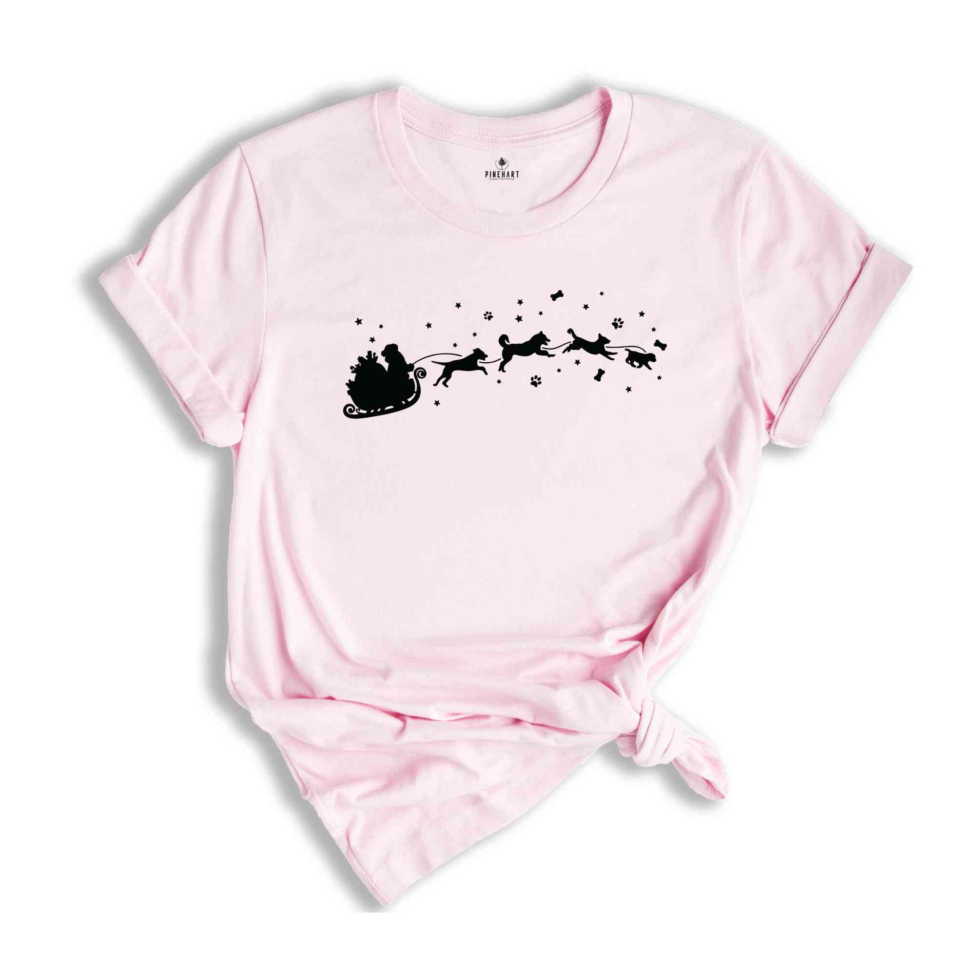 Christmas Dog Sleigh Dog Lover Christmas, Christmas With Dog, Dog Shirt, Dog Lover Shirt, Animal Shirt, Christmas Animal, Animal Love Shirt