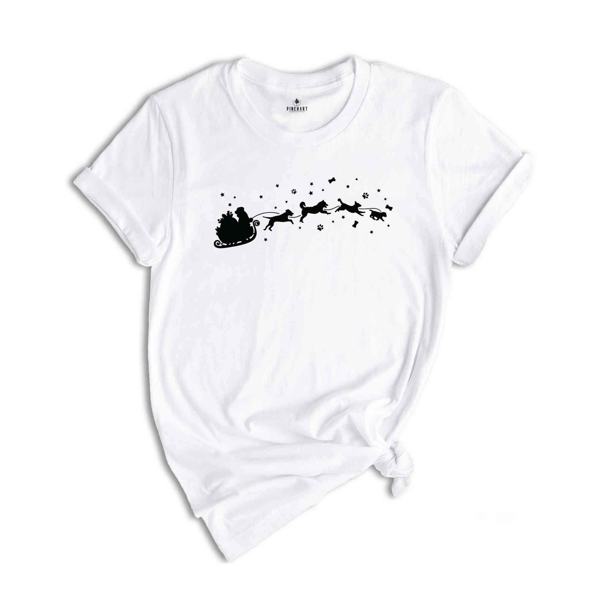 Christmas Dog Sleigh Dog Lover Christmas, Christmas With Dog, Dog Shirt, Dog Lover Shirt, Animal Shirt, Christmas Animal, Animal Love Shirt