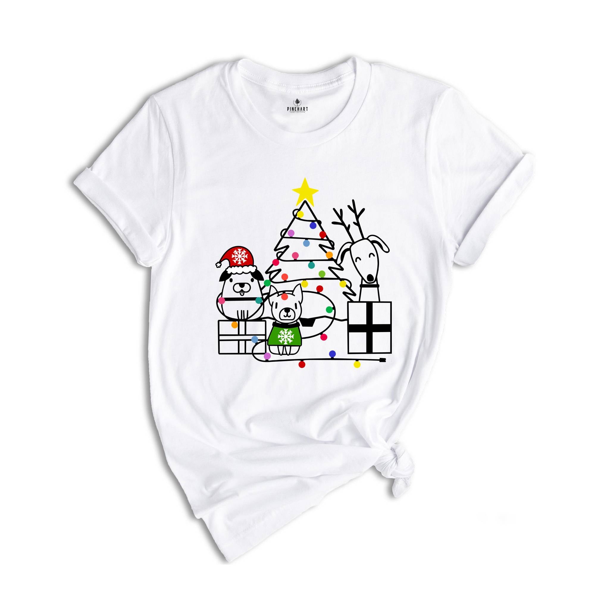 Christmas Dog T-Shirt, Dog Tree Shirt, Gift For Dog Mom, Dog Owner Tee, Dog Lover Christmas, Christmas Gift, Christmas Pajamas