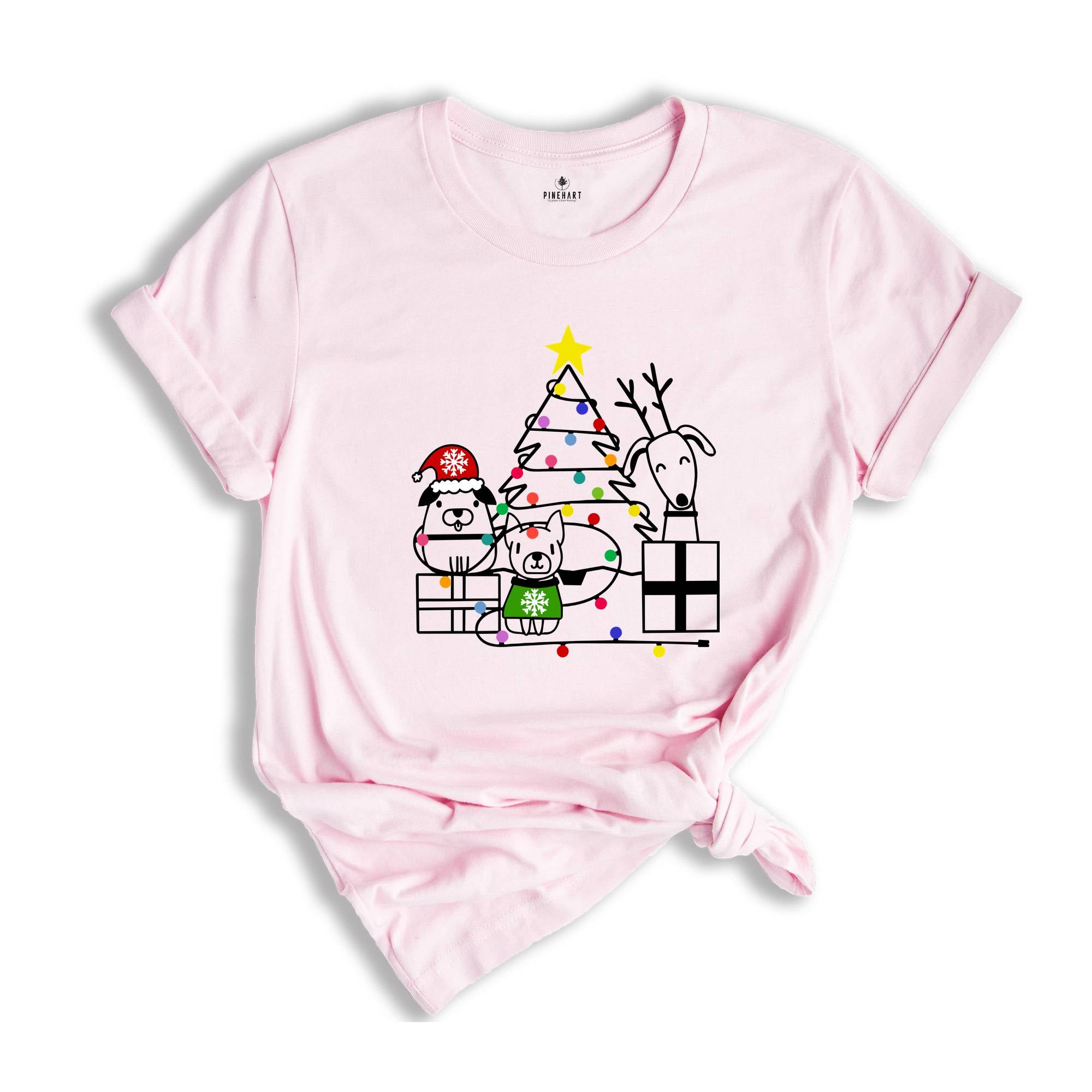Christmas Dog T-Shirt, Dog Tree Shirt, Gift For Dog Mom, Dog Owner Tee, Dog Lover Christmas, Christmas Gift, Christmas Pajamas