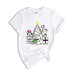 Christmas Dog T-Shirt, Dog Tree Shirt, Gift For Dog Mom, Dog Owner Tee, Dog Lover Christmas, Christmas Gift, Christmas Pajamas
