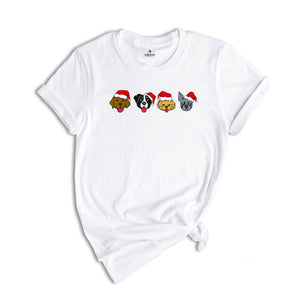 Christmas Dogs Shirt, Cute Christmas T-Shirt, Dogs Santa Shirt, Dogs Christmas Sweatshirt, Dog Lovers Gift, Funny Christmas Tee